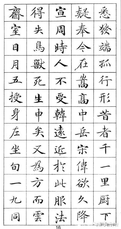 灵飞经@「愙斋书法」灵飞经高清字帖，硬笔、毛笔临帖都适合