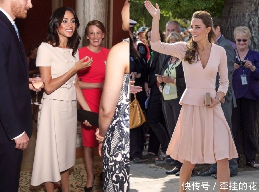 凯特王妃与梅根时尚造型大比拼,都穿同色调衣服,谁更时髦呢?