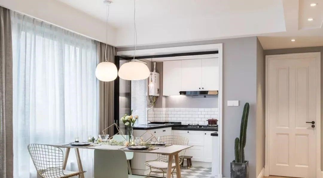 小户型|89㎡北欧风小户型,低调灰+白色+原木色设计,打造温馨小家