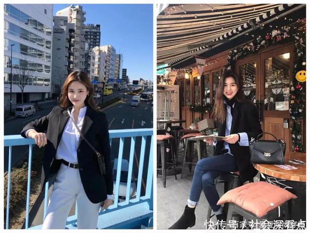 长袖T恤|外套+针织衫,外套+连衣裙,秋冬这么穿时髦又好看