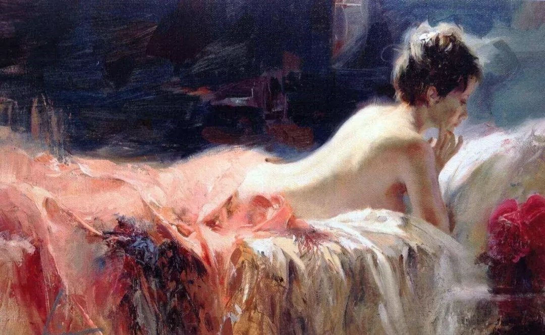 人物#皮诺德埃尼的油画人物，色彩斑斓，动静结合，光彩照人