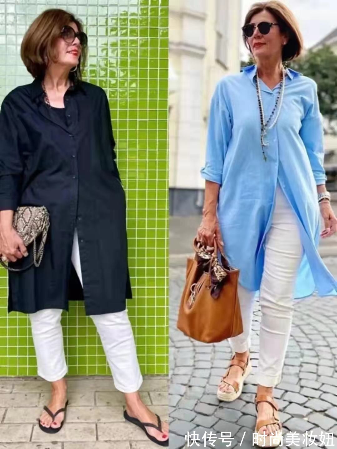 小清新|微胖奶奶就该这样穿,不浮夸不扮嫩,穿得体面又时髦,太美了