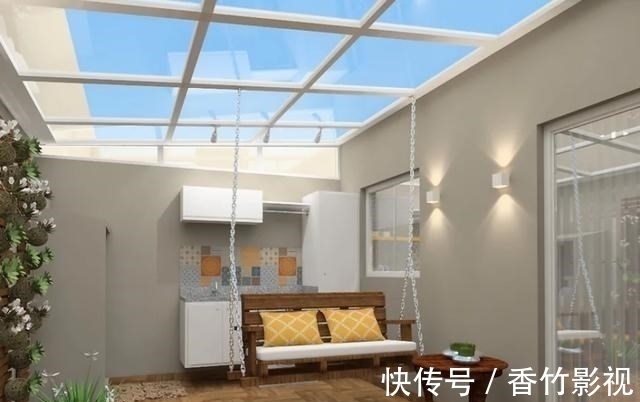 院子|相比较一楼带院子，我宁愿选顶层带露台，装玻璃洗衣房，多赚10㎡