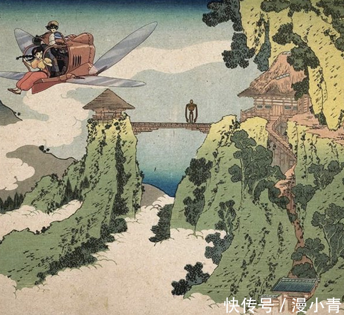 绘画|宫崎骏的经典动画浮世绘作品，用古老的艺术展现美好的二次元剧情