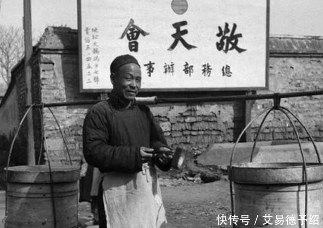 罕见清朝老照片:100年前的清末小吃摊,第一张就令人怀念!