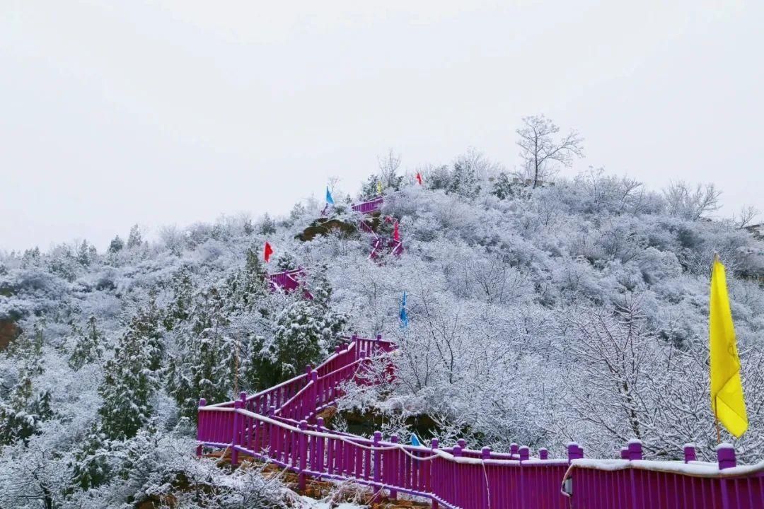 【大美房山】赏！大安山春雪水墨画