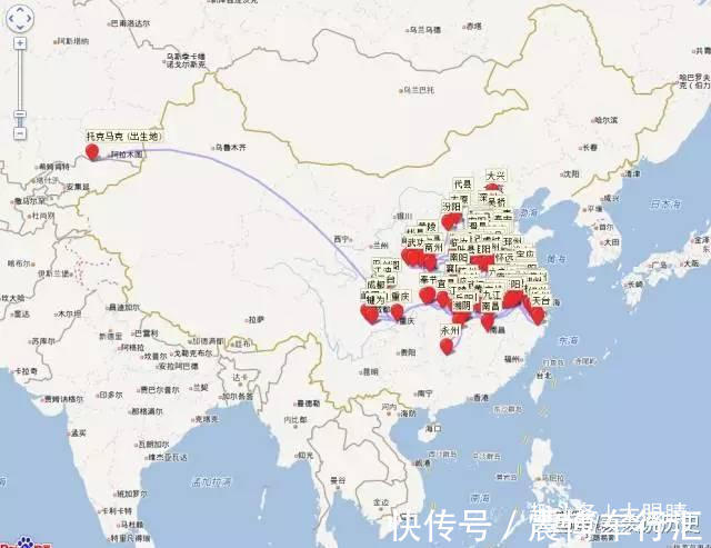 文天祥#有人把李白杜甫一生的旅行足迹做了地图忽然发现了不得了的事情