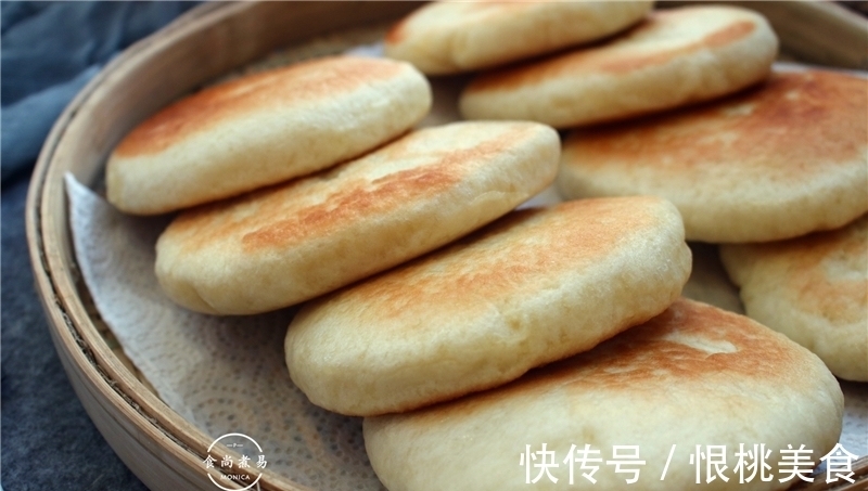 面包|发面饼新做法,低糖又简单,暄软蓬松有嚼劲,比面包还好吃