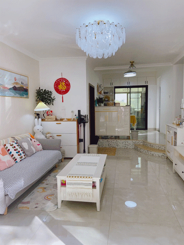 天花板|终于入住新家了,全屋不造型,天花板只做石膏线,温馨又舒适