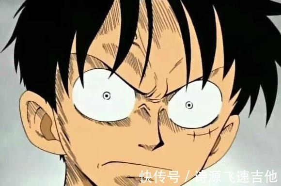 海贼王|海贼王 路飞、香克斯、白胡子和卡普愤怒的眼神,充满杀气