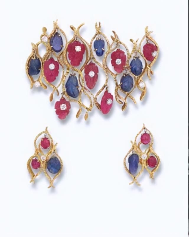 玛格丽特的那些红宝石首饰，此戒指被出售两次，是公主亲自设计的