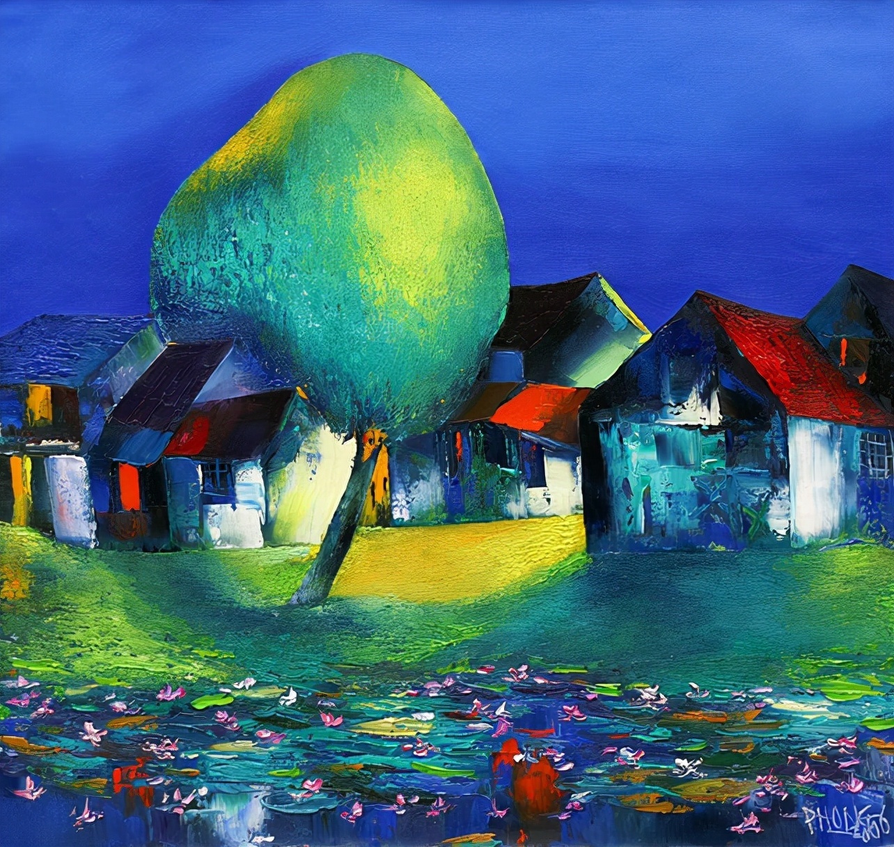 美术学院@越南画家Dao Hai Phong色彩艳丽的绘画作品