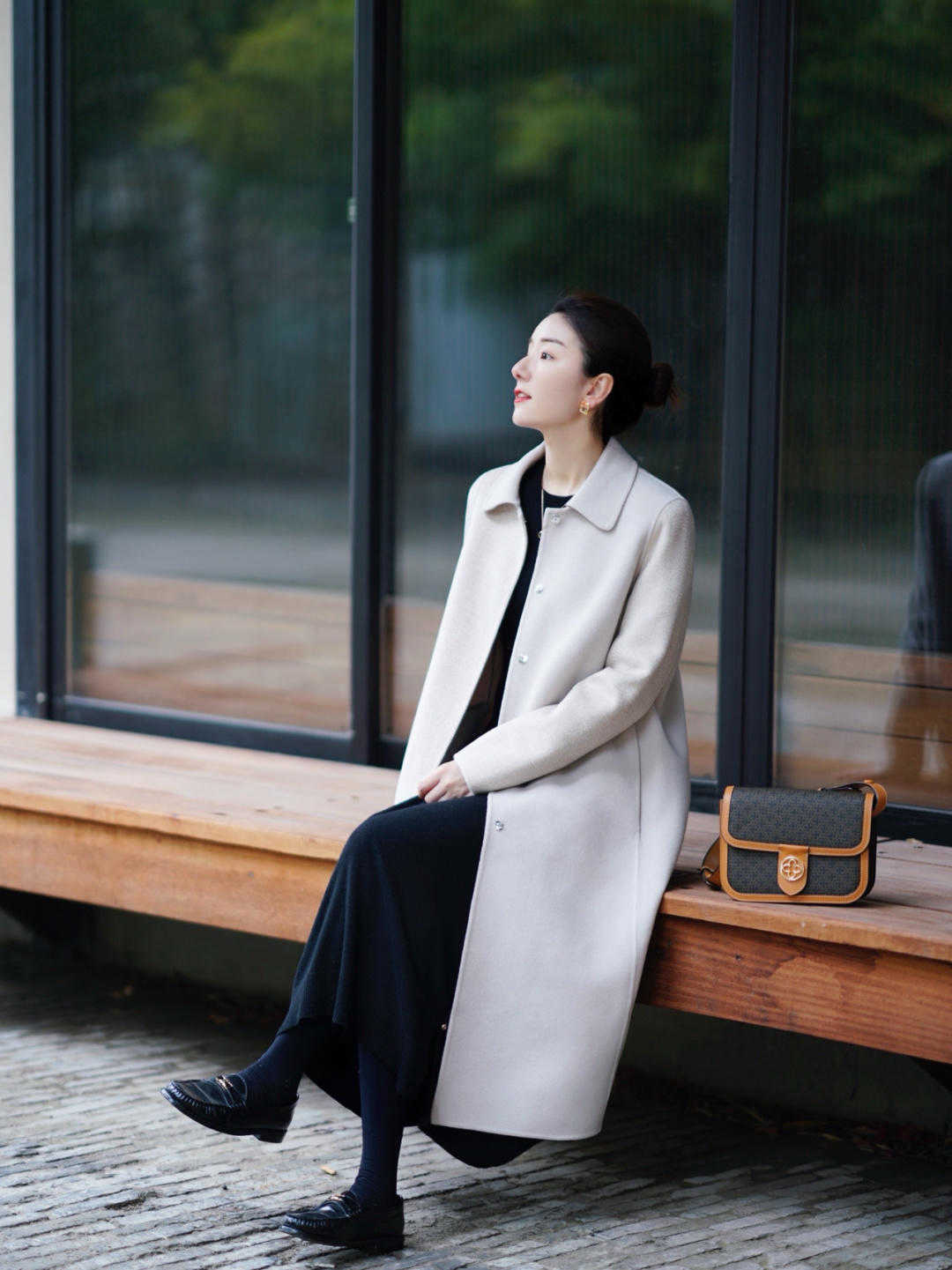 半领 秋季来一件这样大气的大衣,何愁这个秋季无大衣