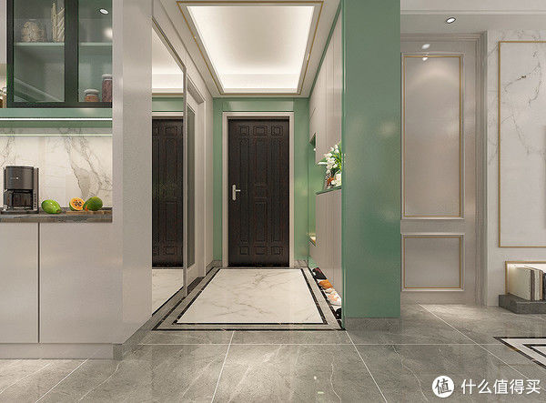 暖白色|看了她家的现代轻奢风，被彻底“治愈”了，打开房门就被惊艳到了