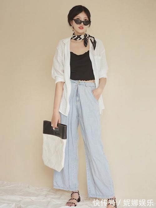 穿法 小吊带+长裤=今夏流行新穿法,洋气显瘦显腿长,小个子也爱了