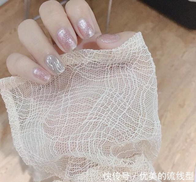 银色|5款水波纹美甲,做这条街上最靓的小仙女,赶紧做起来