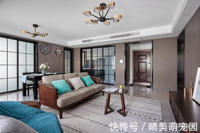 简约|越来越多人喜欢横厅,看完她家,发现不是一般的大气,简约又高级
