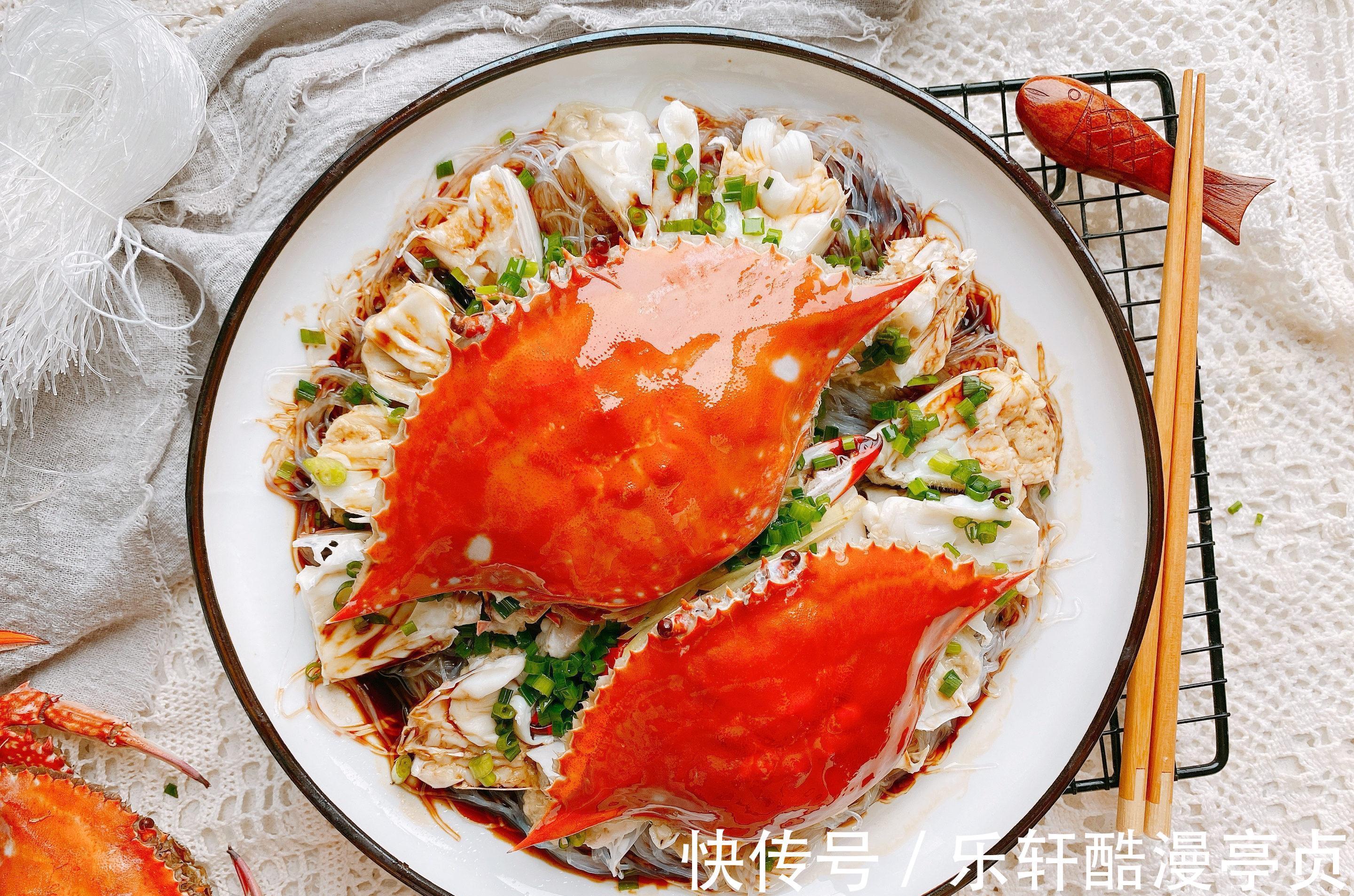 葱油梭子蟹|江浙沪时令菜“葱油梭子蟹”,掌握2点,肉质细嫩,鲜得掉眉毛