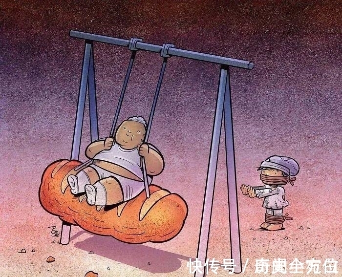 人性|17幅描绘人性的插画,赤裸裸的现实,刺痛我们的神经