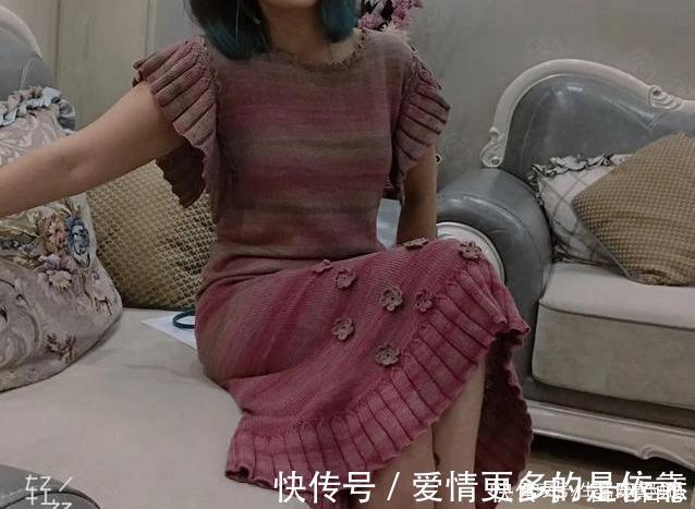 蕾丝|2款棒针编织和钩针编织的连衣裙,太惊艳了,附图解教程