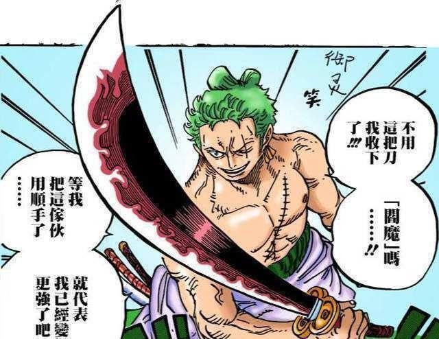 珍藏|索隆身负重伤,小紫倍感愧疚,送出珍藏已久的光月三刀流秘籍