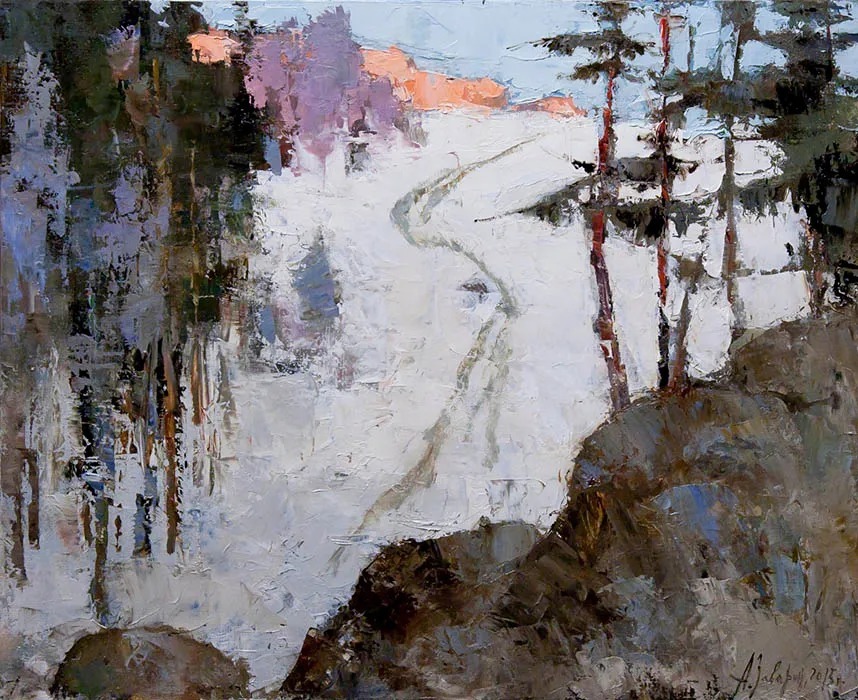 笔触@笔触率性,优雅朦胧的风景油画,迷人!