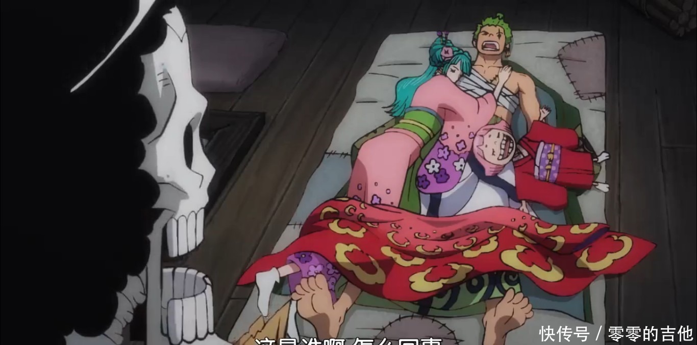 索隆和日和睡觉被布鲁克撞见,布鲁克我不该在你办事的时候进来