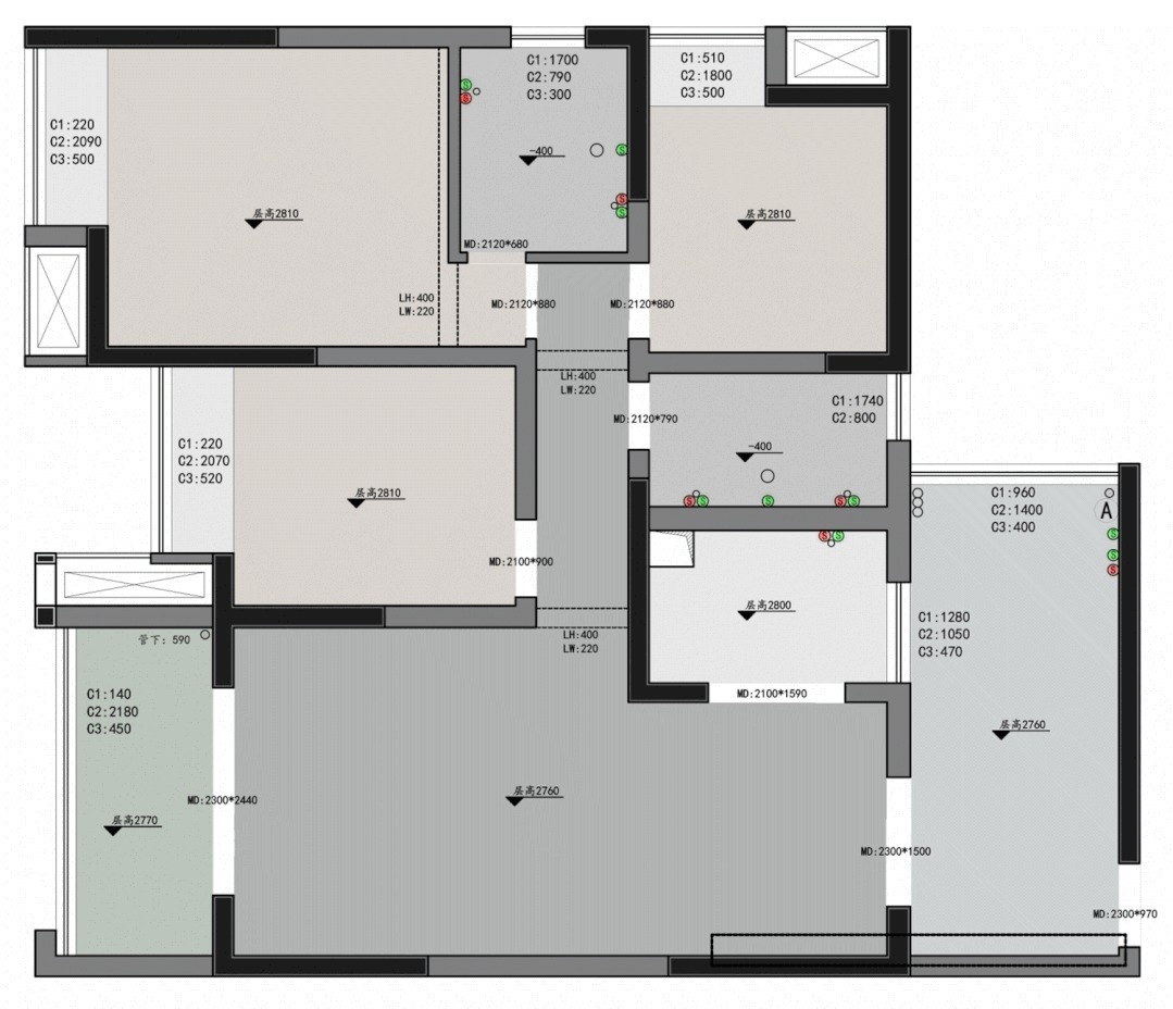 空间|130㎡现代简雅,极简无主灯的空间,简欧线条装饰,独特高级