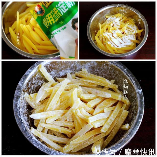 教你自制正宗炸薯条,4块钱做2大盘,酥脆香软,口感不输肯德基