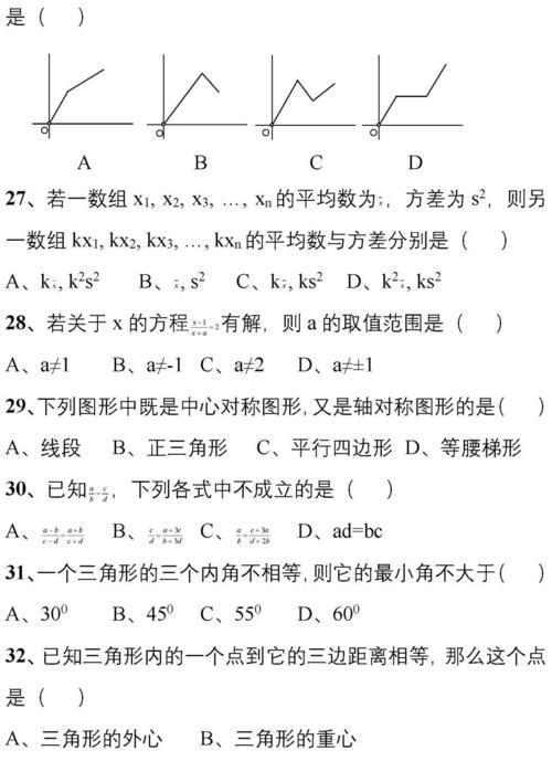 176道中考数学经典易错题！提升效率必刷！