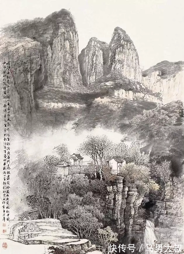 山水画&国画家|观王中年先生的山水画,有身临其境之感