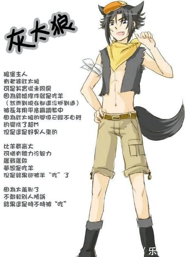 灰太狼|喜羊羊与灰太狼:这些角色拟人化之后,红太狼简直不要太美