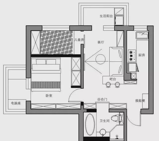 主卧|55㎡新房，主卧做个小改造，完工实用极了，一家三口入住太幸福！