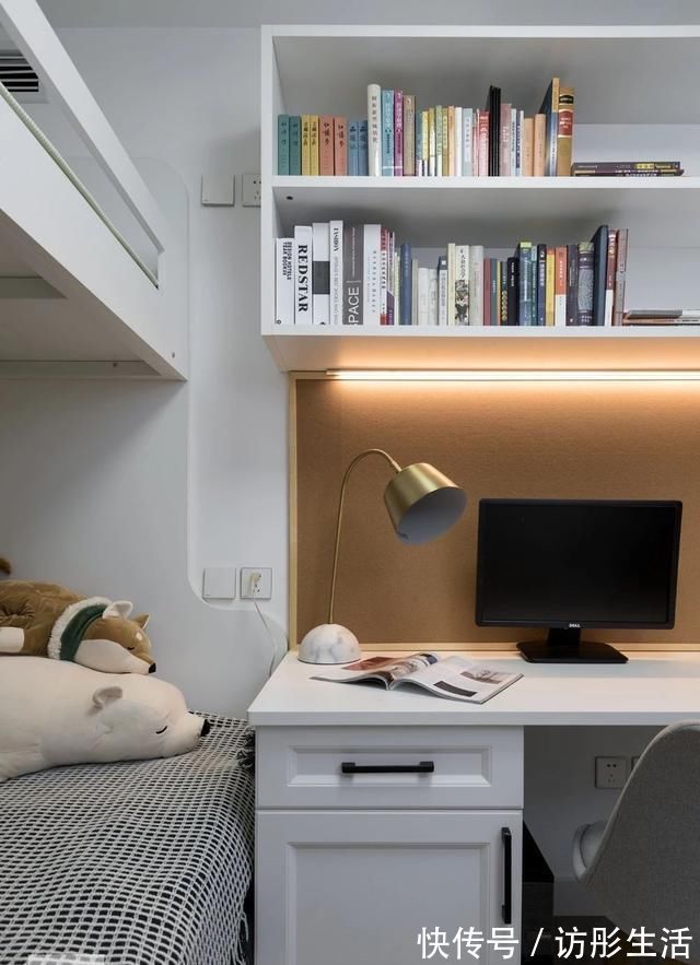 两居|58㎡小户型,一居改两居空间越变越大,客厅装成小书房孩子超喜欢