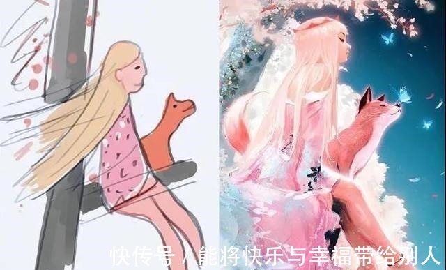 大神!儿子重新绘制妈妈的画,每一幅都是精品,这就是画渣和大神的区别!