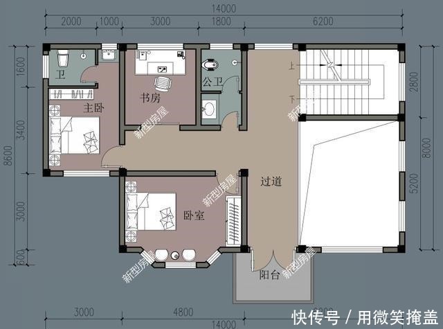 毛坯|农村别墅怎么盖才好看挑空客厅+套卧，这8套图纸25万起建！