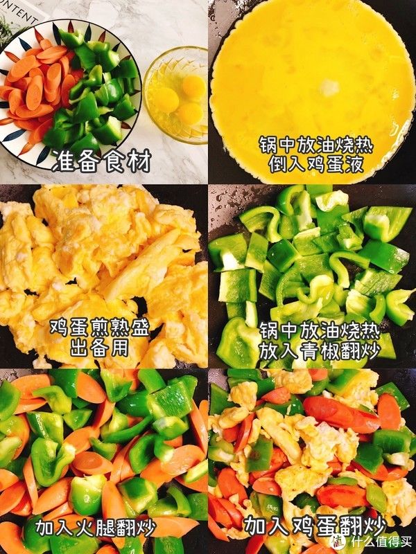 五分钟零失败！超好吃家常青椒火腿炒鸡蛋