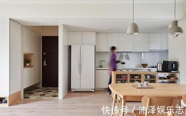 实用|如何拥有高颜值的小户型这套80平原木风设计,玄关就很惊艳