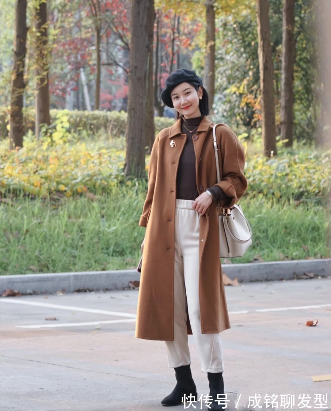 九分裤|“直筒裤+短靴”最适合四五十岁的女人,保暖时尚还减龄,超有范