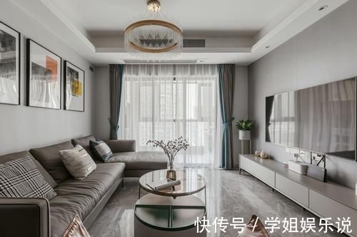 灰蓝|108平现代轻奢美宅,色彩使用大胆跳脱,构建属于自己的精致家