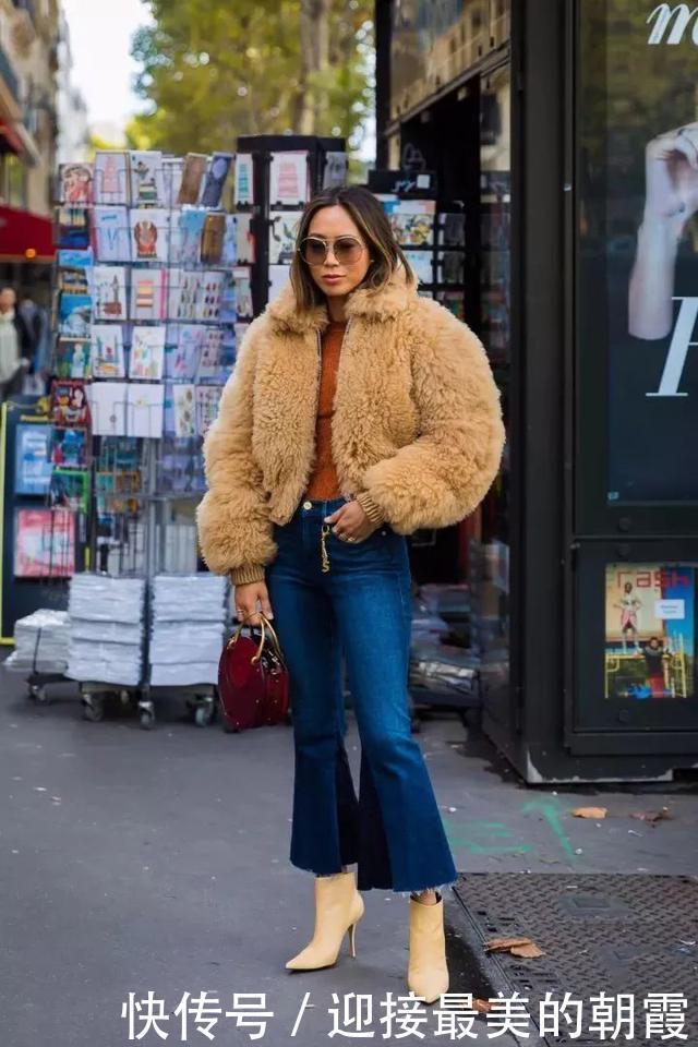 运动|今年流行的“大衣+喇叭裤”,遮肉保暖又百搭,美得毫不费力