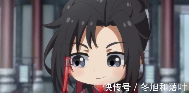 开门见山|魔道祖师Q版魏无羡小金猪皮肤好黑，蓝湛的肤色倒是很白