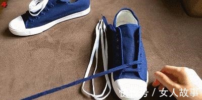 一拉就紧的鞋带系法！