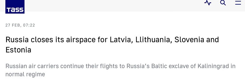 俄罗斯联邦|俄媒：俄航空局对立陶宛等多国航班关闭领空