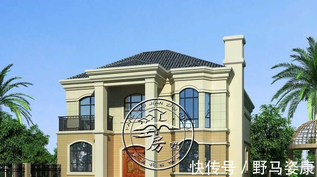 独卫|在农村做这套两层别墅, 经济美观, 全村人都来问图纸