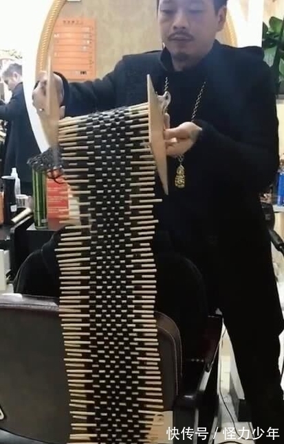 理发店 女子理发店做发型,三个小时后做出的新发型,让人目不转睛