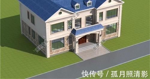 别墅|双拼二层别墅设计图，独立入户门进出，家有兄弟这样建房挺好