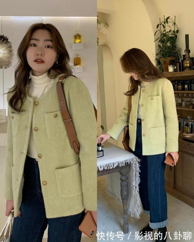 女人 这才是适合身高不足160,微胖女人的冬日穿搭,显高又显瘦