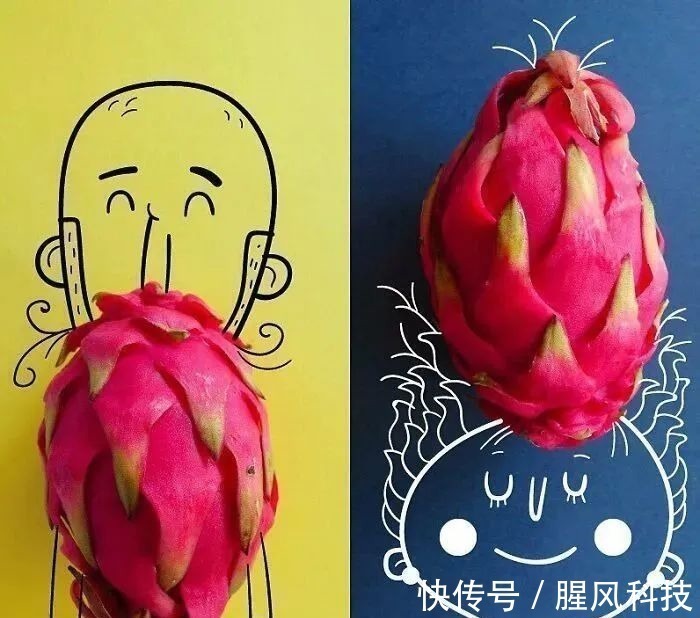 插画#拥有“魔法”的插画家,用几笔涂鸦,将沉闷的照片变得趣味十足