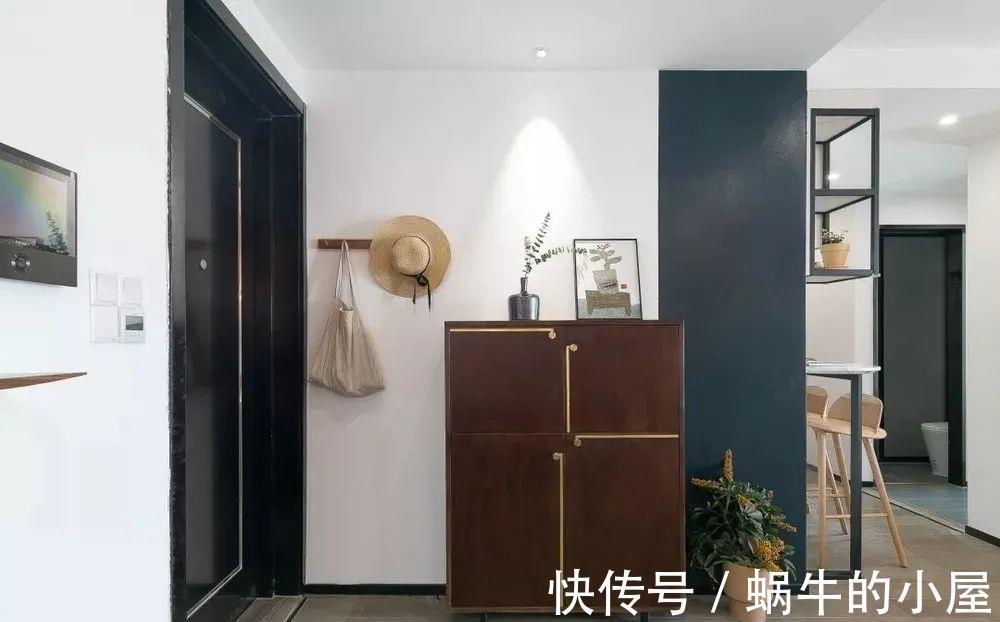 小户型|刚完工的87平小户型，一整面橘粉色背景墙，超级小清新，晒晒